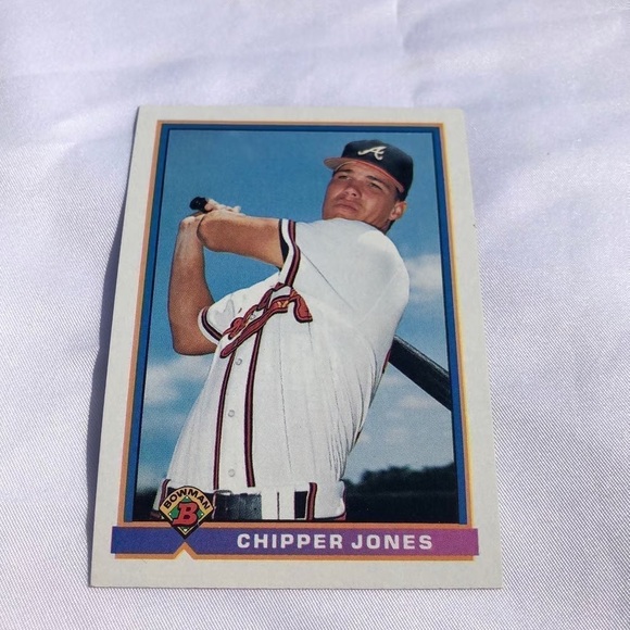 1991 Chipper Jones Debut Card by Bowman - Picture 5 of 8